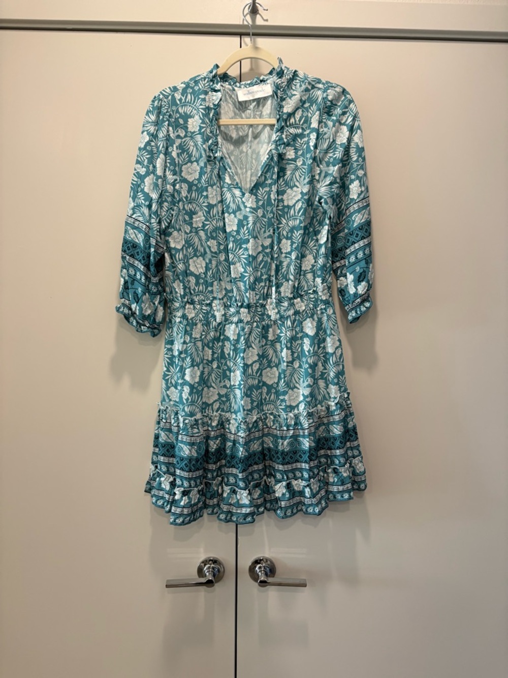 Walker&Wade Ibiza dress in Lagoon